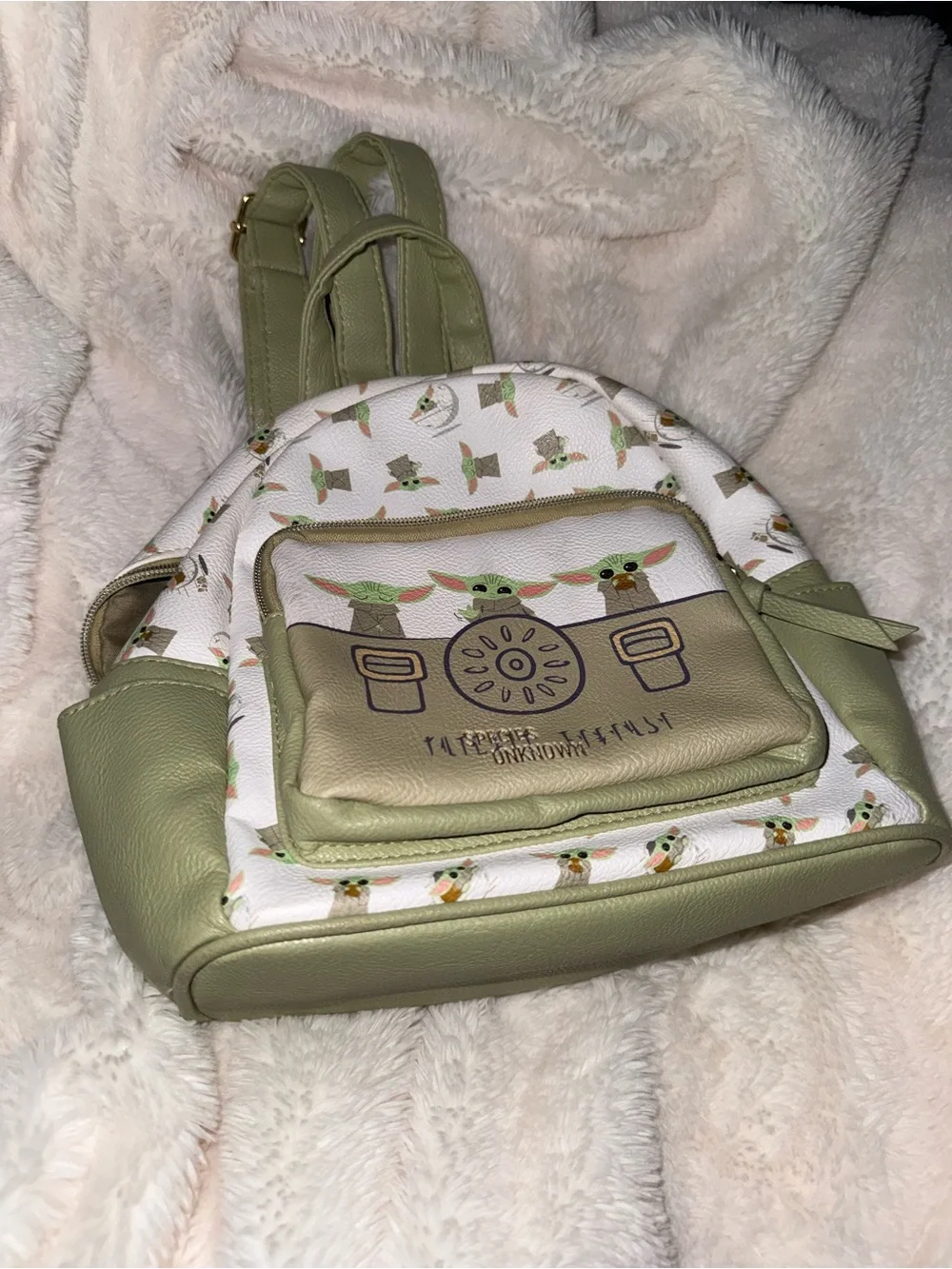 SET Star Wars Green & White Mini Backpack with Matching Wallet